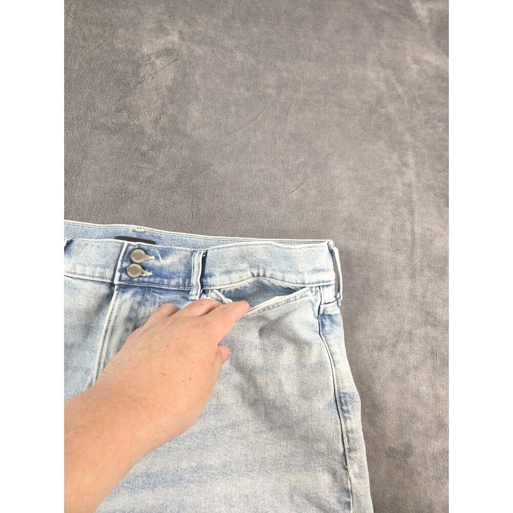 Banana Republic High Rise Wide Leg Crop Sz 34 Jeans Light Wash Premium Denim C36 - Picture 6 of 12